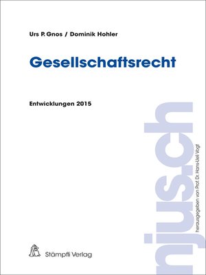 cover image of Gesellschaftsrecht